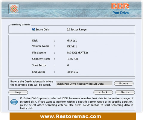 Mac Restore Software for USB drive 5.3.1.2 full