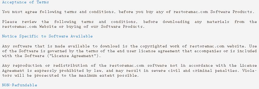 Terms and Conditions