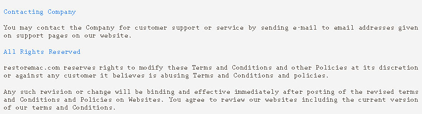 Terms and Conditions