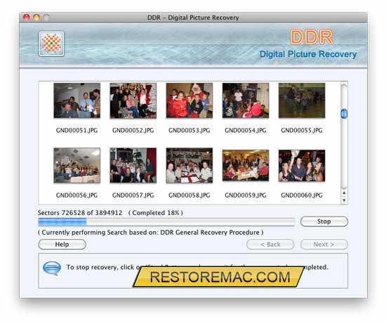 Screenshot of Mac Picture Restore