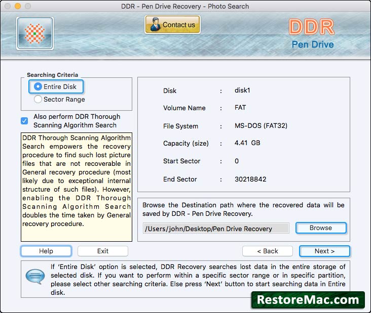 Mac Restore for USB Drive